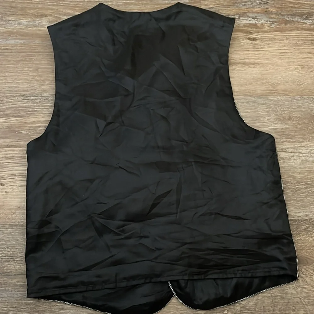 Gray Button-Up Shirt/ Vest - Picture 3 of 8